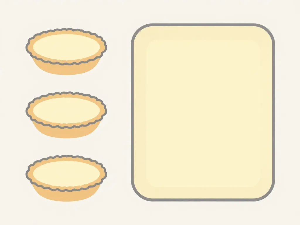 comparatif tailles moule a tarte