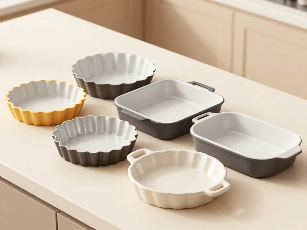 différents moules a tarte illustrés