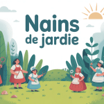 illustration nains de jardin décor extérieur