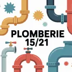 illustration pédagogique plomberie 15/21 raccords tuyaux