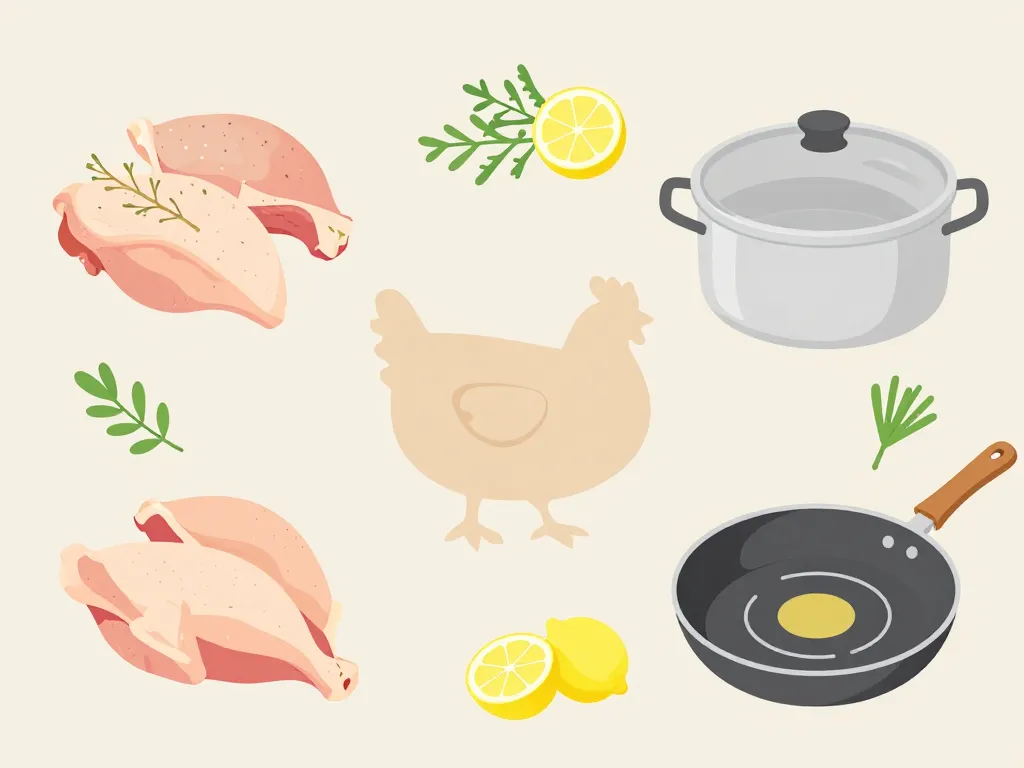 recette poulet healthy schéma bases cuisson et ingrédients