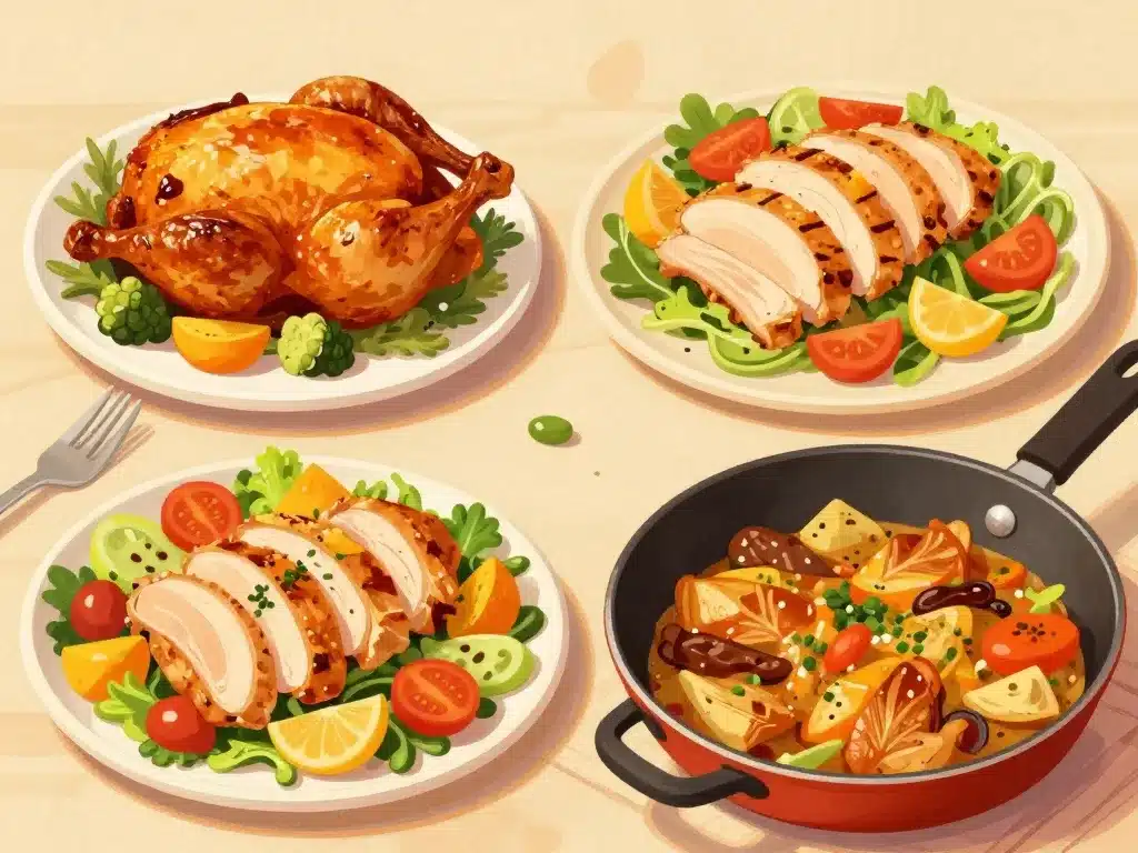 recette poulet healthy plats variés pour tous les jours