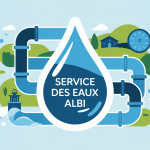 visuel service des eaux albi goutte réseau compteur