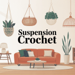 illustration suspension crochet pour plantes, luminaires et rangements