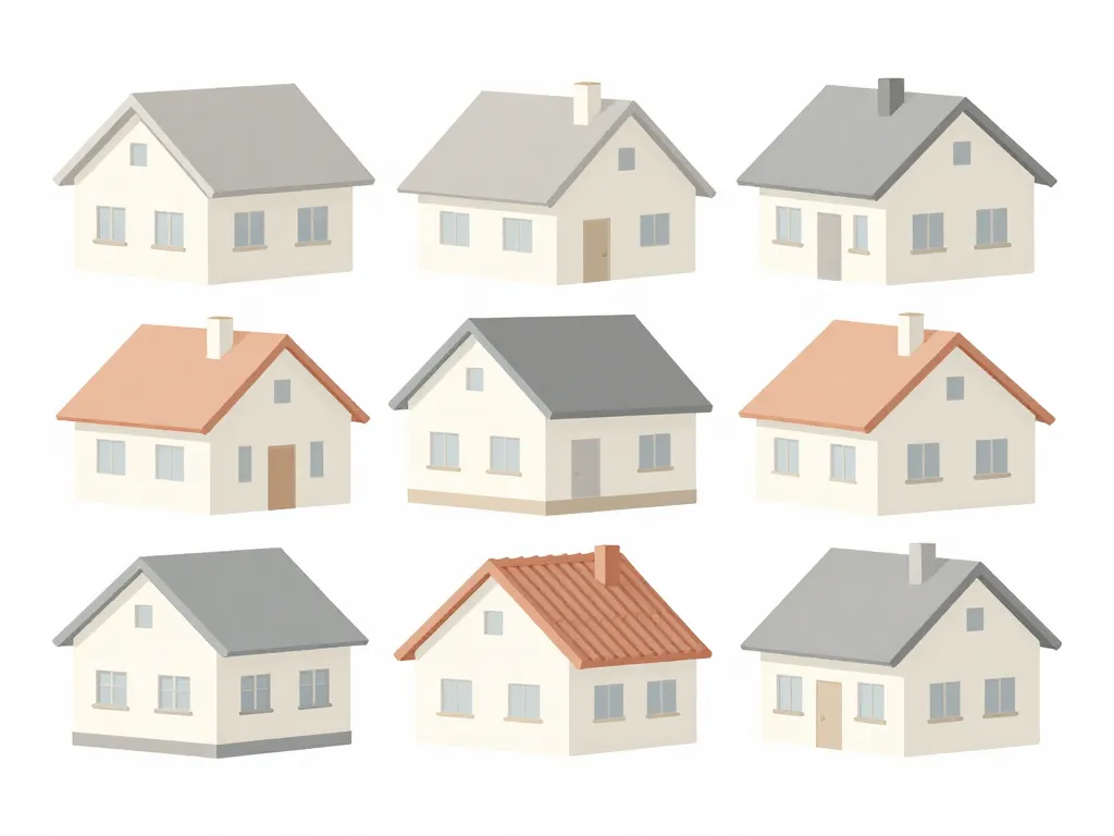 formes toiture maison diagramme toits