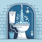 Illustration fuite wc entre reservoir et cuvette