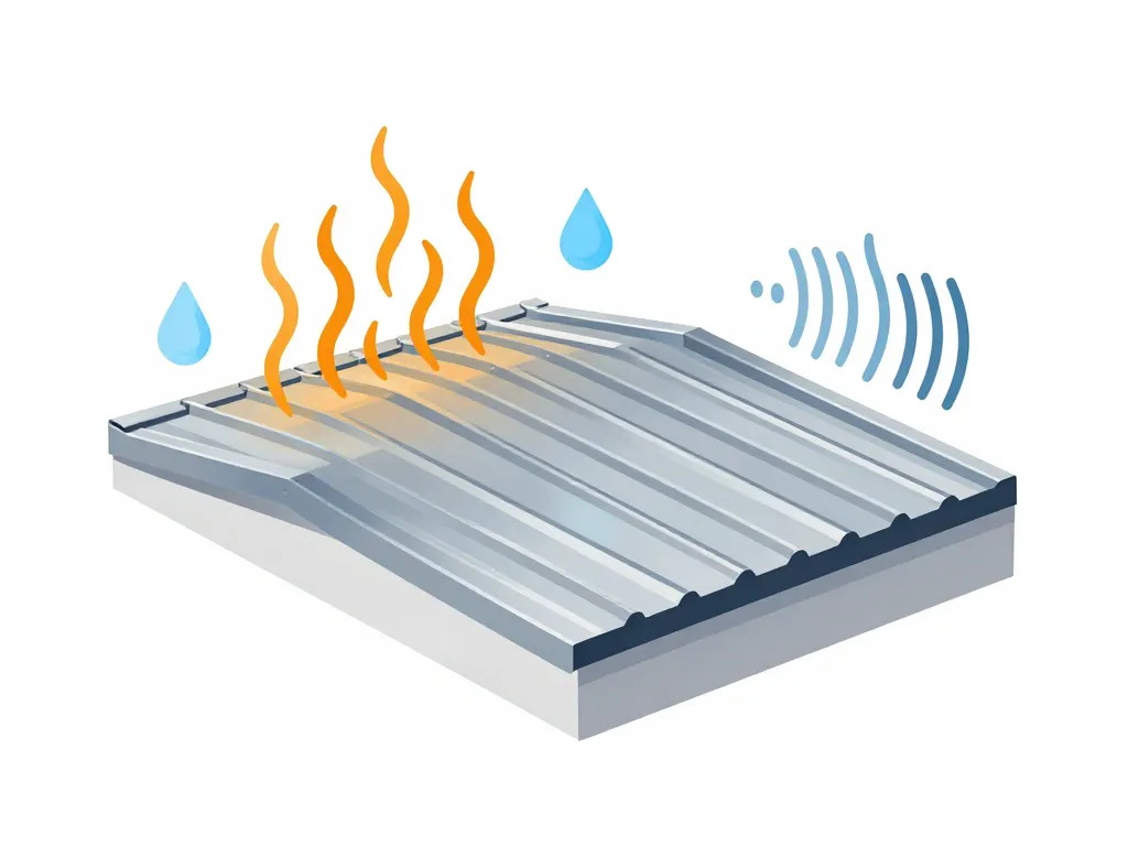 isolation bac acier performance thermique acoustique