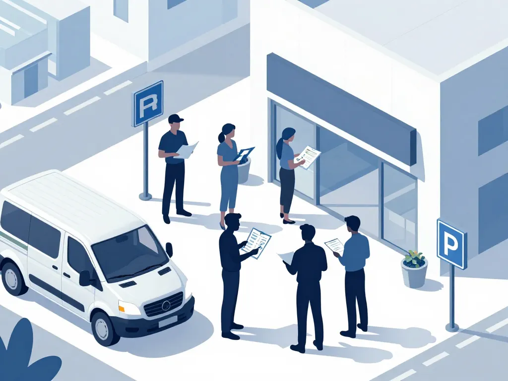 Accès plateforme du batiment villemomble artisans