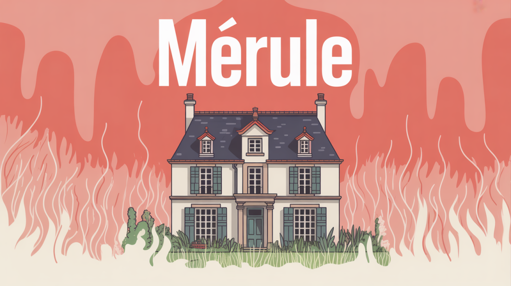 Illustration vectorielle mérule loudéac maison ancienne