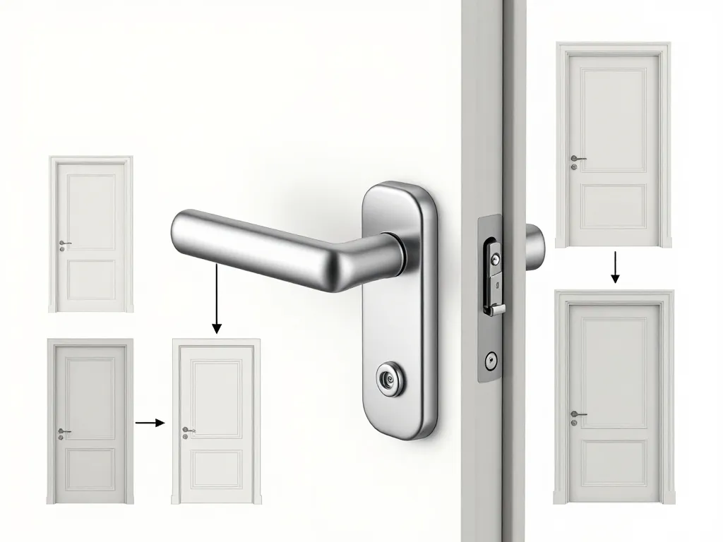 schema poignee bec de cane mecanisme et usages