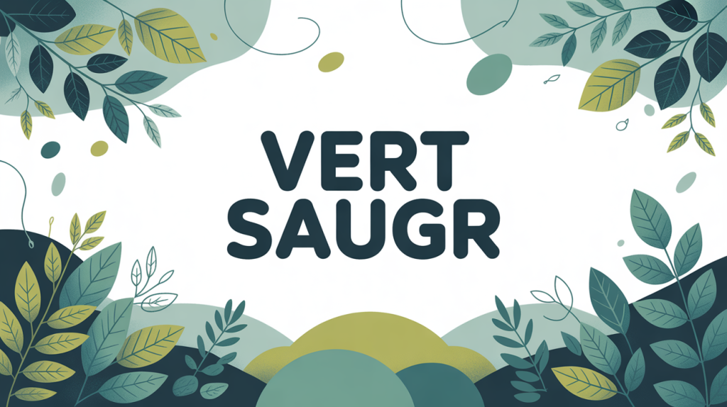 Illustration du vert saugr moderne et créatif
