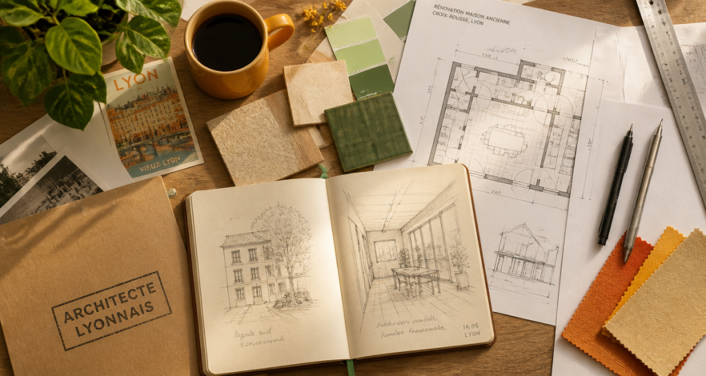 bureau architecte lyonnais plans rénovation