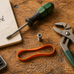 Outils et vis pour pas de visse foiré sur établi