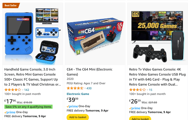 Search your keywords on Amazon