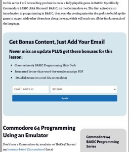 Bonus content on Retro Game Coders