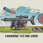 carabine 125 rm 2000 en gros plan avec accessoires