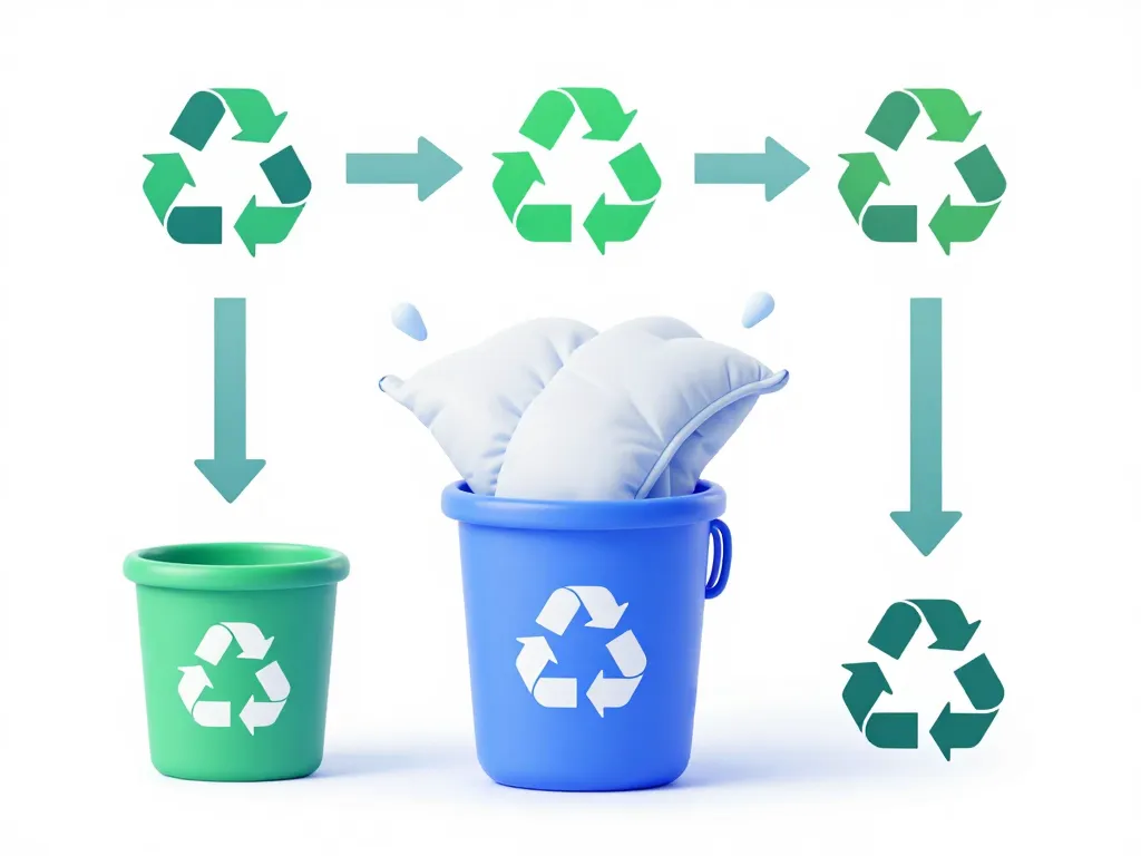 peut-on jeter une couette à la poubelle collecte recyclage déchèterie