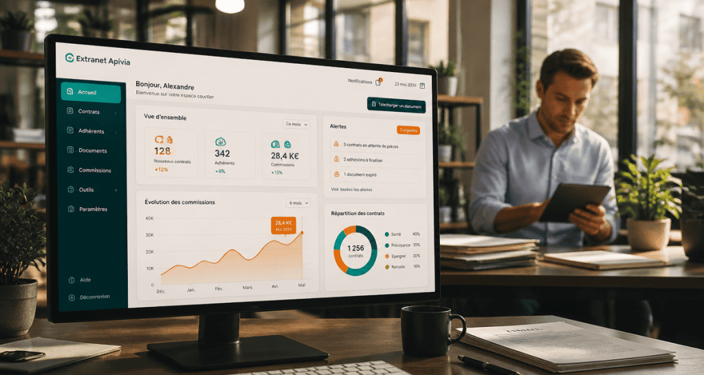 apivia extranet tableau de bord courtier
