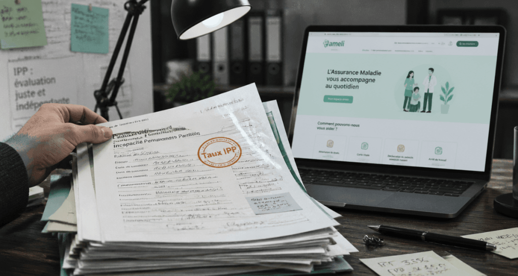 combien de temps pour recevoir un taux ipp sur dossier médical
