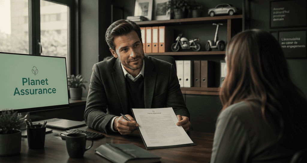 planet assurance courtier échange avec cliente