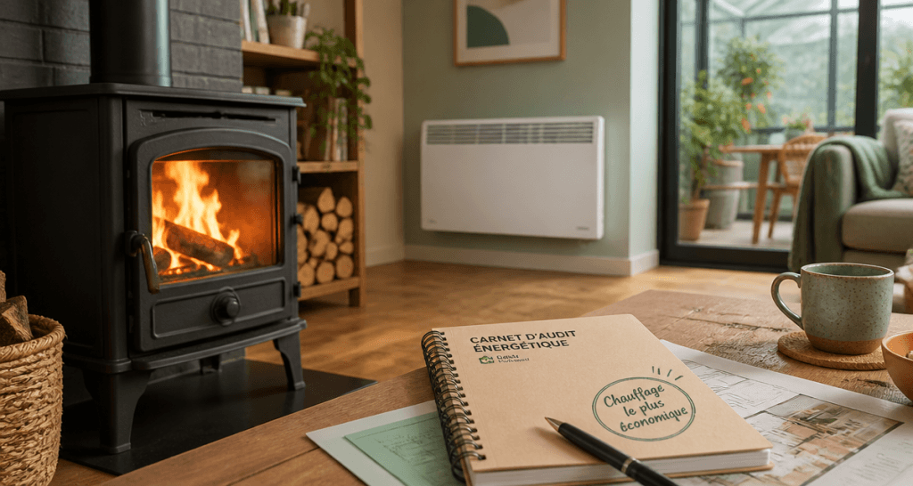 Quel est le chauffage le moins cher poêle bois PAC radiateur