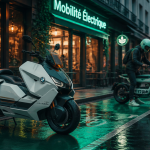 bmw scooter electrique ce 04 ce 02 piste cyclable
