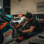 Moto 125 2 temps mécanique garage