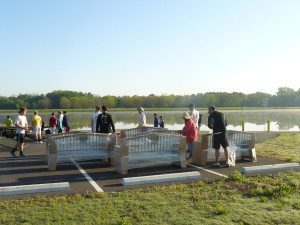 Lee Lake 4 unloading benches