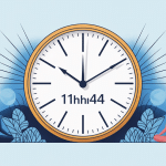 Illustration 11h44 evozen, montre équilibre, énergie et inspiration