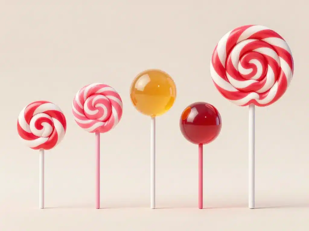 calorie dans une sucette, types de sucettes, comparaison calorique