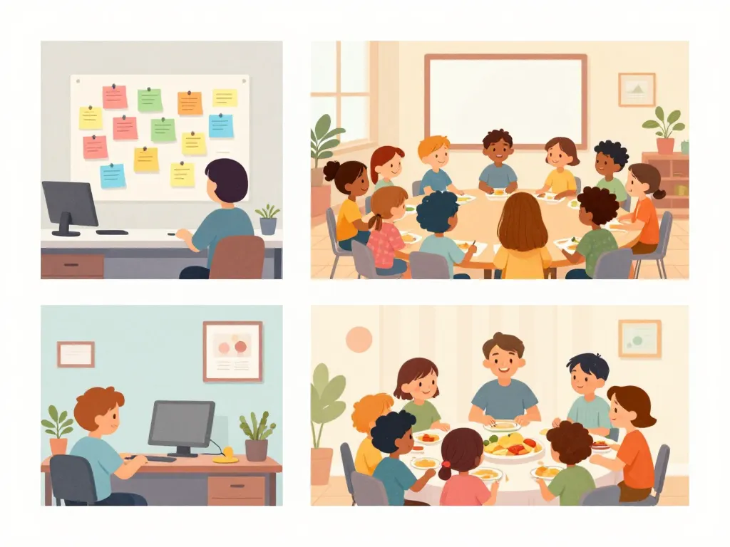 Journée du compliment célébration travail classe famille