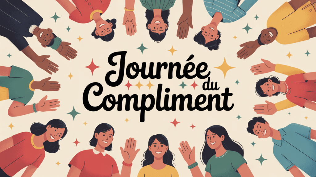 Journée du compliment cercle bienveillance couleurs pastel