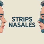 Illustration strips nasales respiration et points noirs