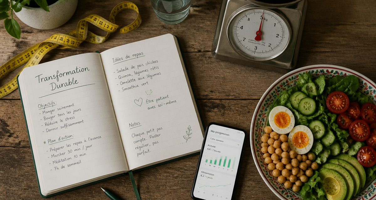 Avant et apres un regime carnet balance assiette saine