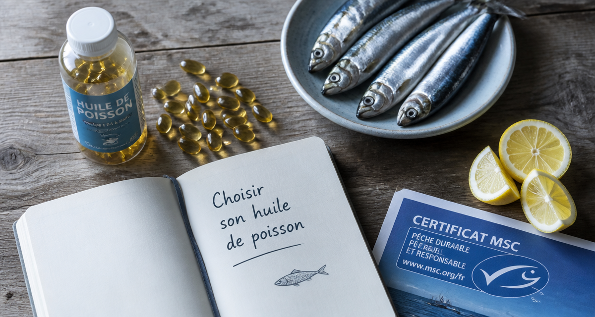huile de poisson omega 3 capsules sardines