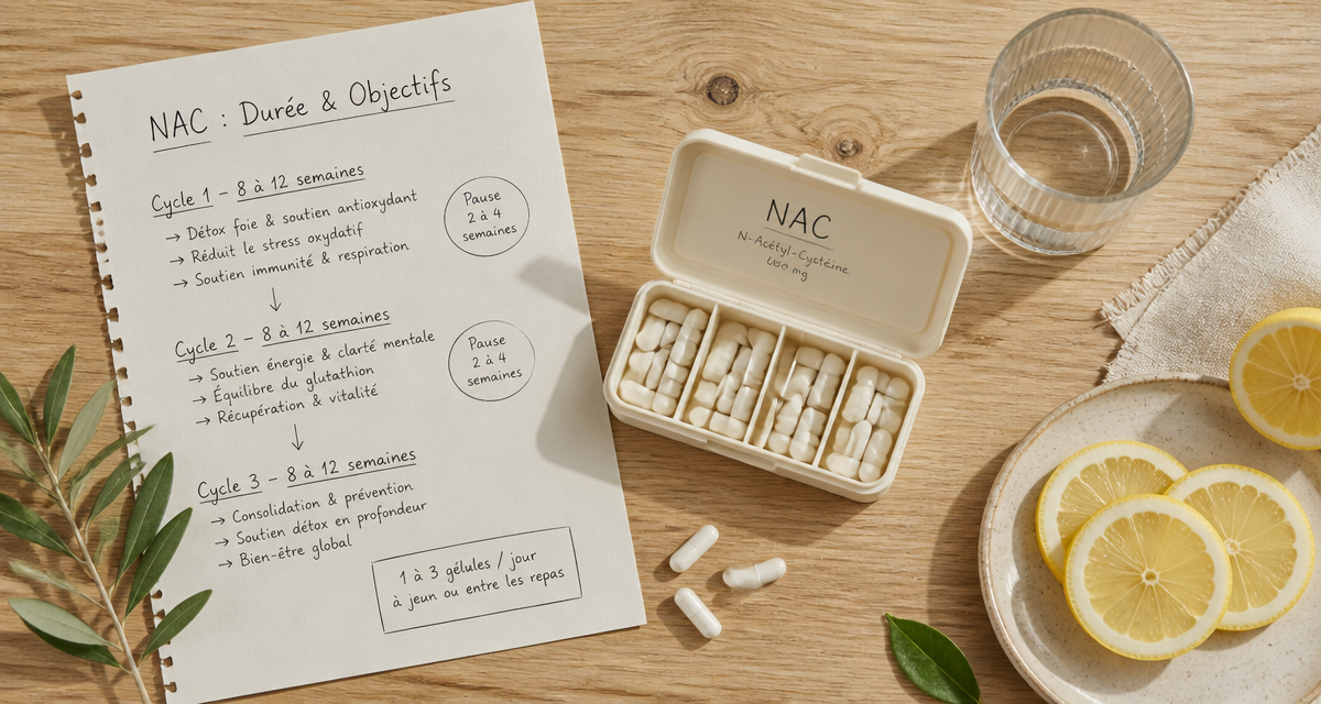 nac cure de combien de temps pilulier et cycles