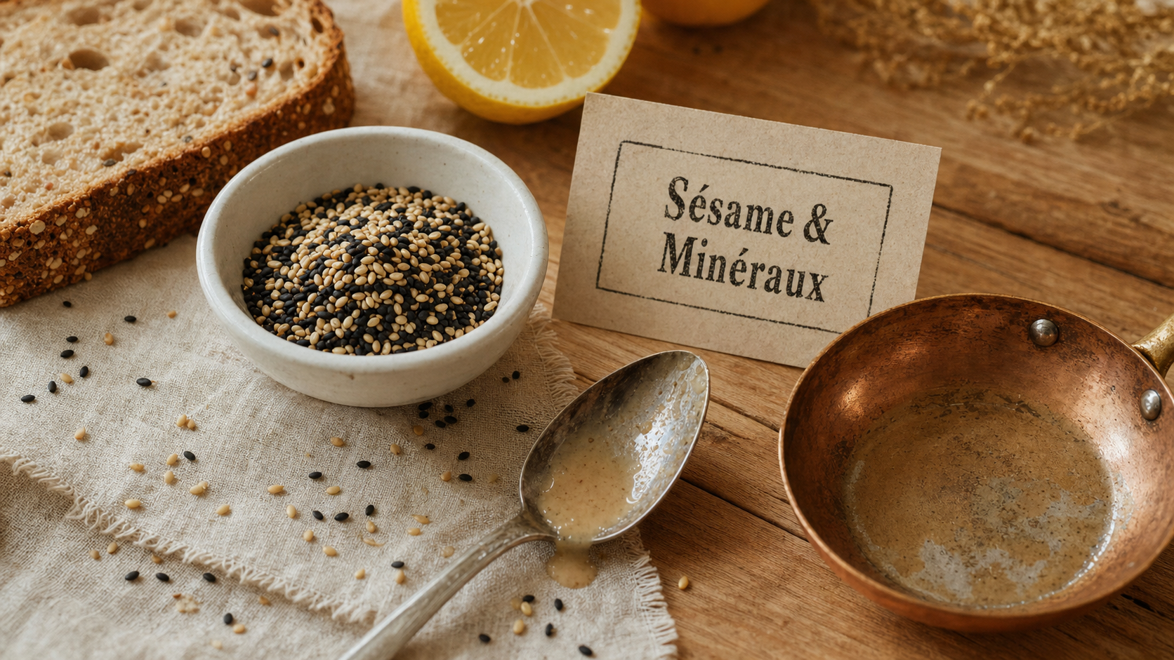 Bienfaits des graines de sesame : calcium, fibres, sésame et précautions