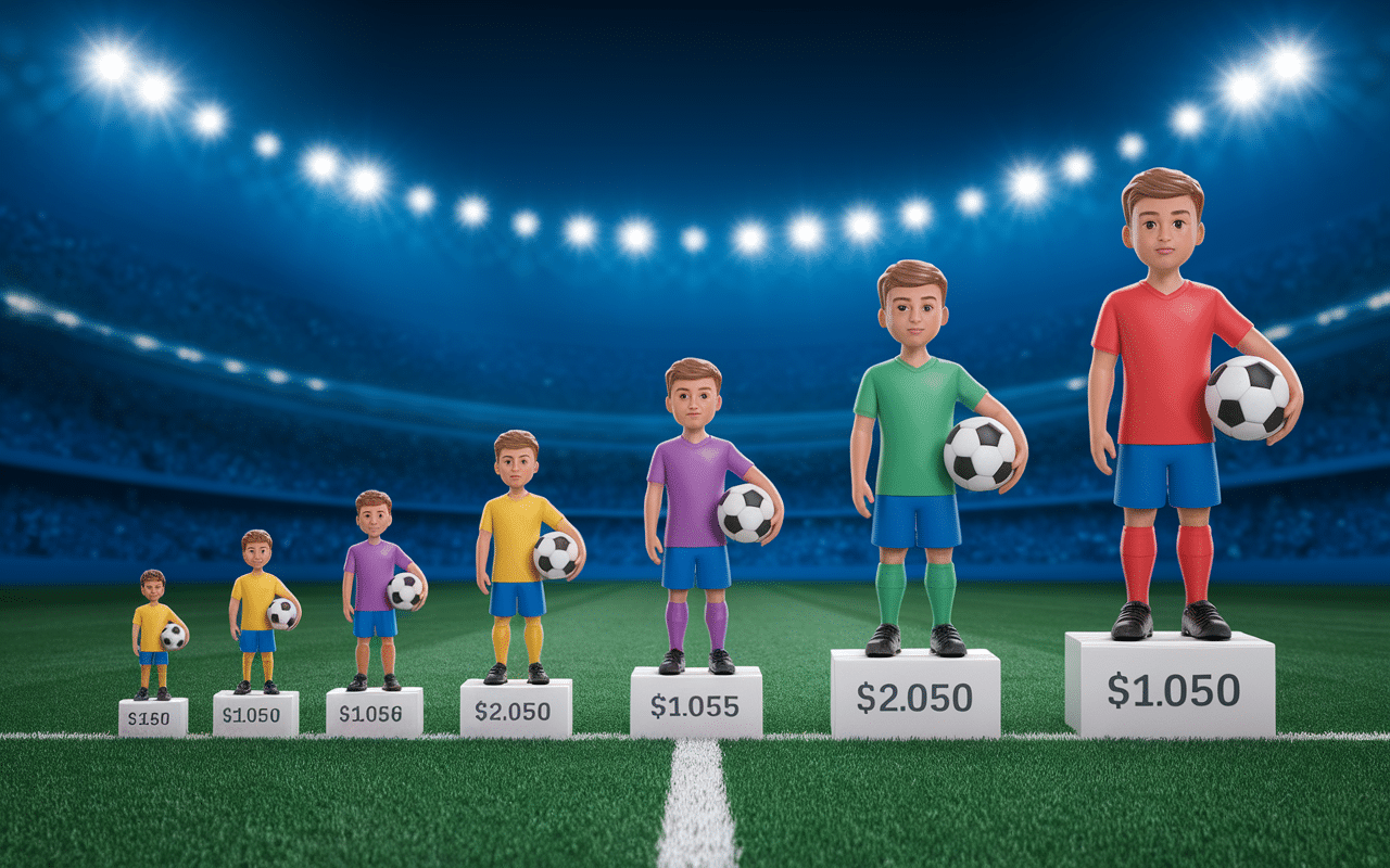 Tableau prix licence foot par âge