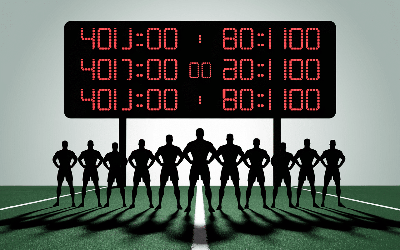 Tableau de score 80 minutes rugby à XV
