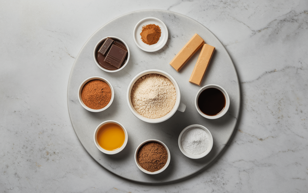 Ingrédients pour cookies protéinés