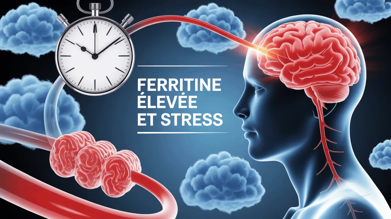 Profil humain, cerveau, molécules de ferritine et stress