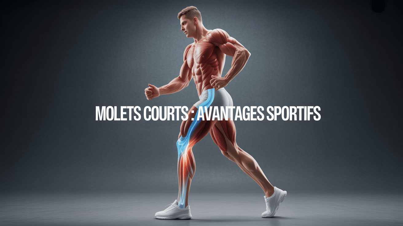 Anatomie profil mollet court sportif