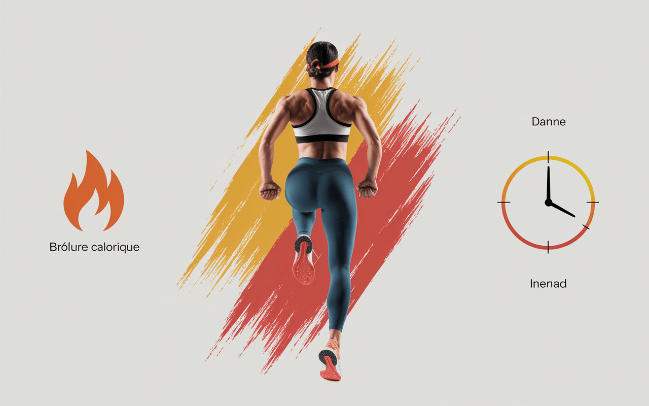 Exercice HIIT de WOD poids de corps, vue aérienne