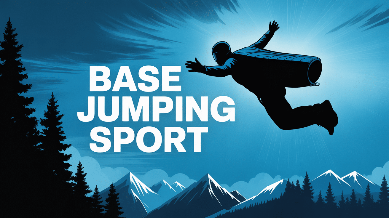 silhouette base jumping sport wingsuit falaise montagne