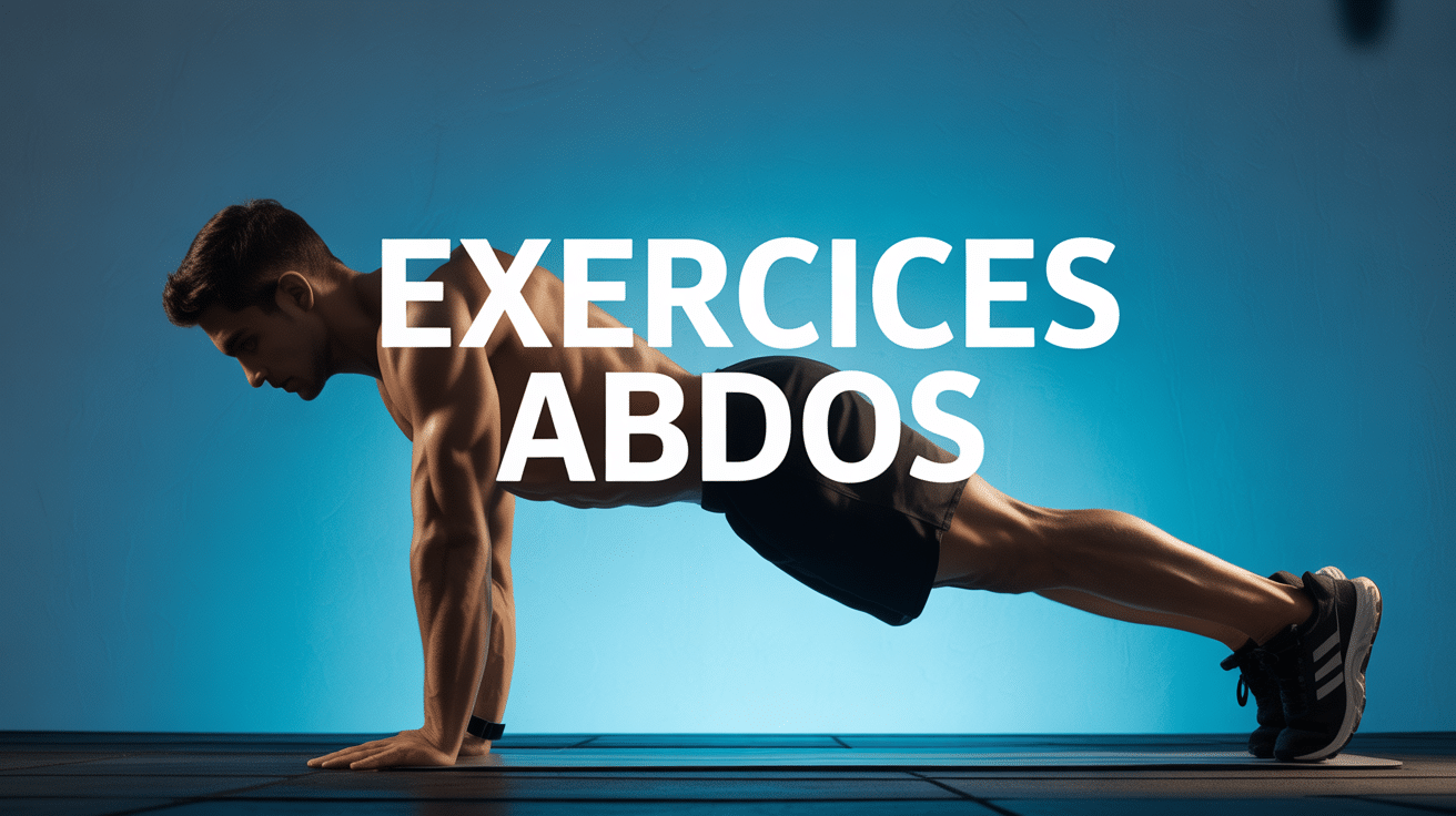 silhouette masculin en planche muscles abdominaux defines