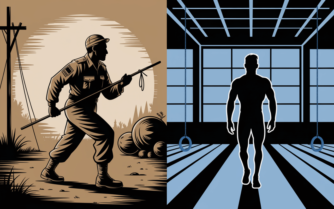 Evolution historique entrainement trx militaire salle de sport moderne