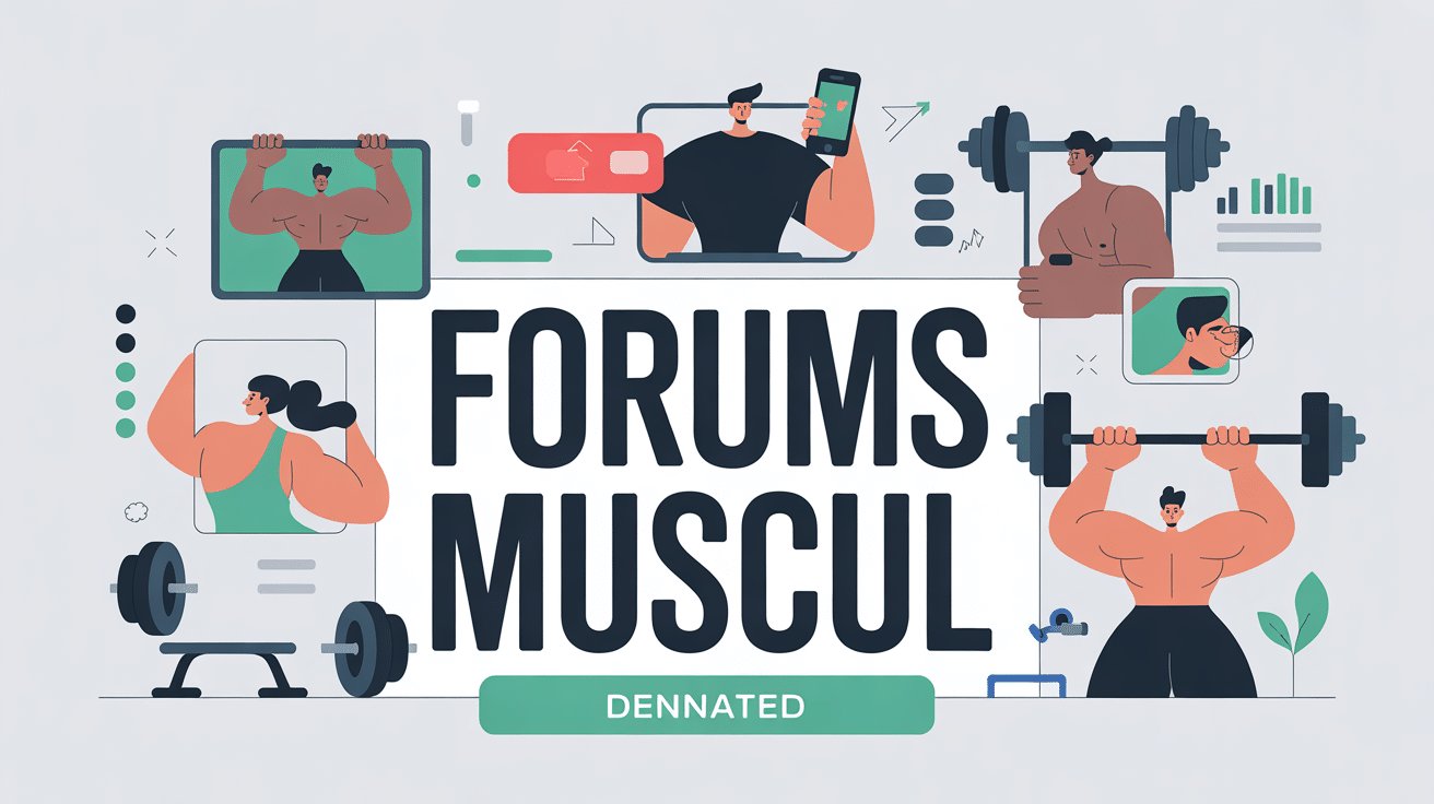 illustration forum muscul communauté dynamique virtuelle