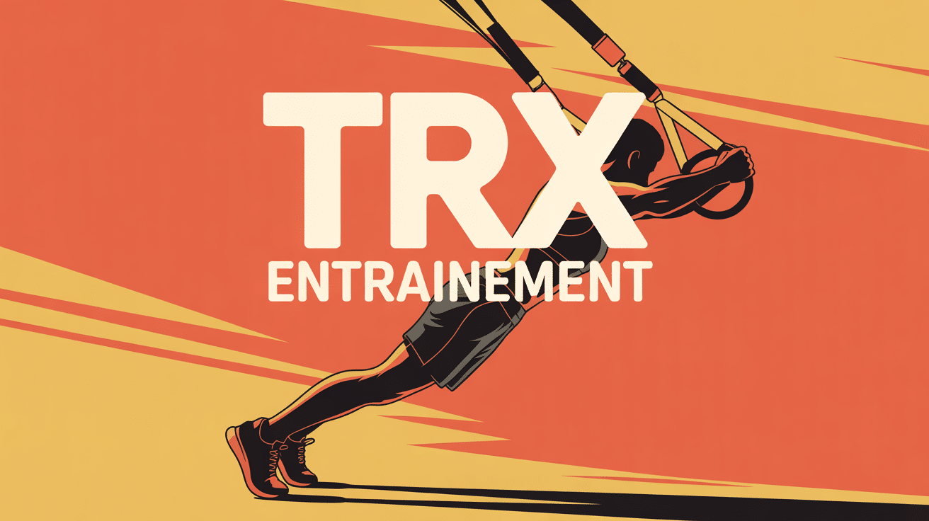 Personne silhouette utilisant sangles trx entrainement suspension