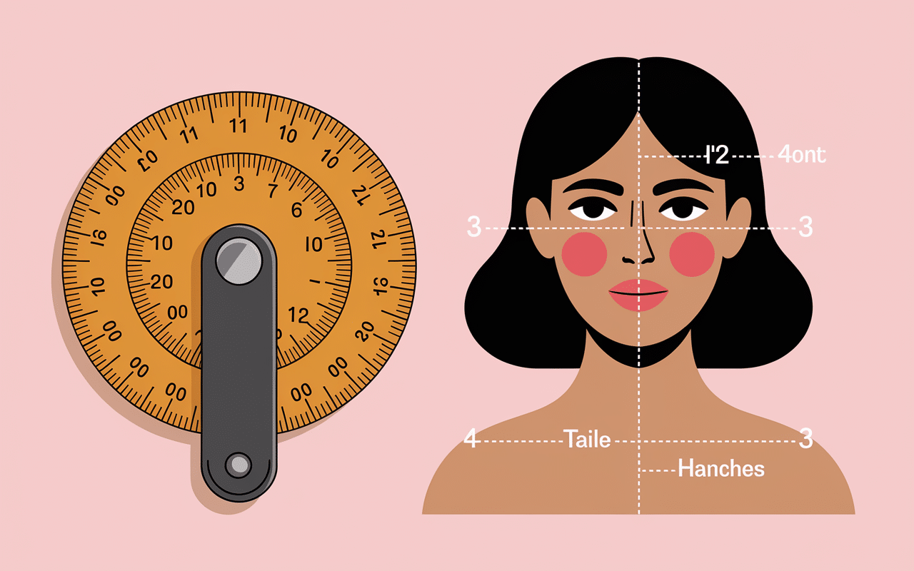 Mesures épaules taille hanches morphologie femme