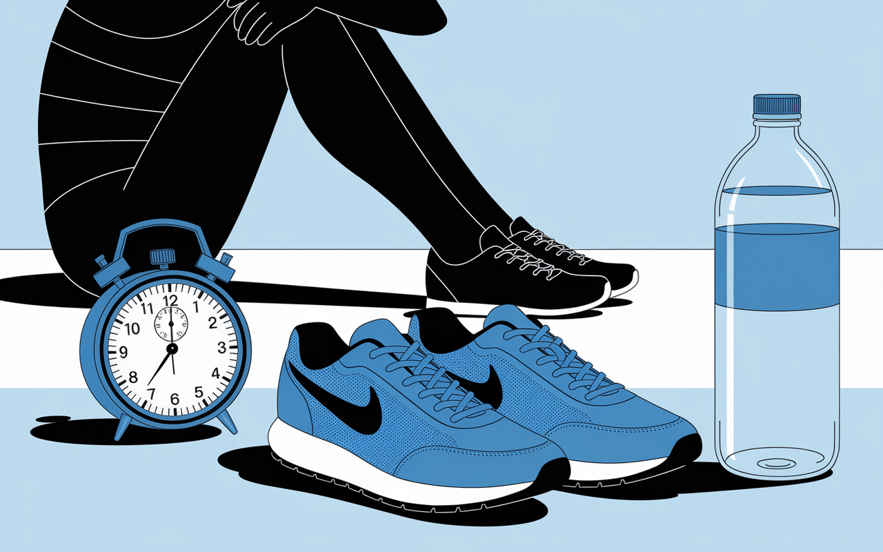 Préparer son corps comment commencer à courir chaussures chronomètre